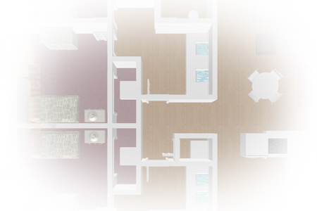 The image displayed is used for Walnut Village Apartments 3D floor plan page link button